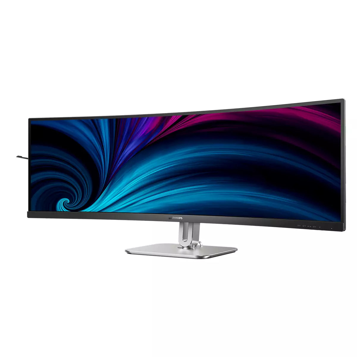 Monitor Profesional Ultrapanorámico Curvo Philips 49B2U5900C 49"/ Dual QHD/ Multimedia/ Regulable em altura/ preto e prateado