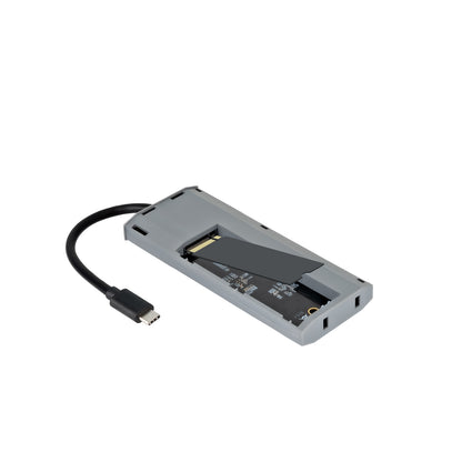 Caixa para Disco Tooq Caja Externa+HUB M.2 NGFF/NVMe USB3.2 Gen2 - imagem 5