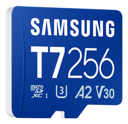 Cartão de Memória Samsung Micro SDXC T7 256GB clase10 U3 V30 A2 - imagem 4