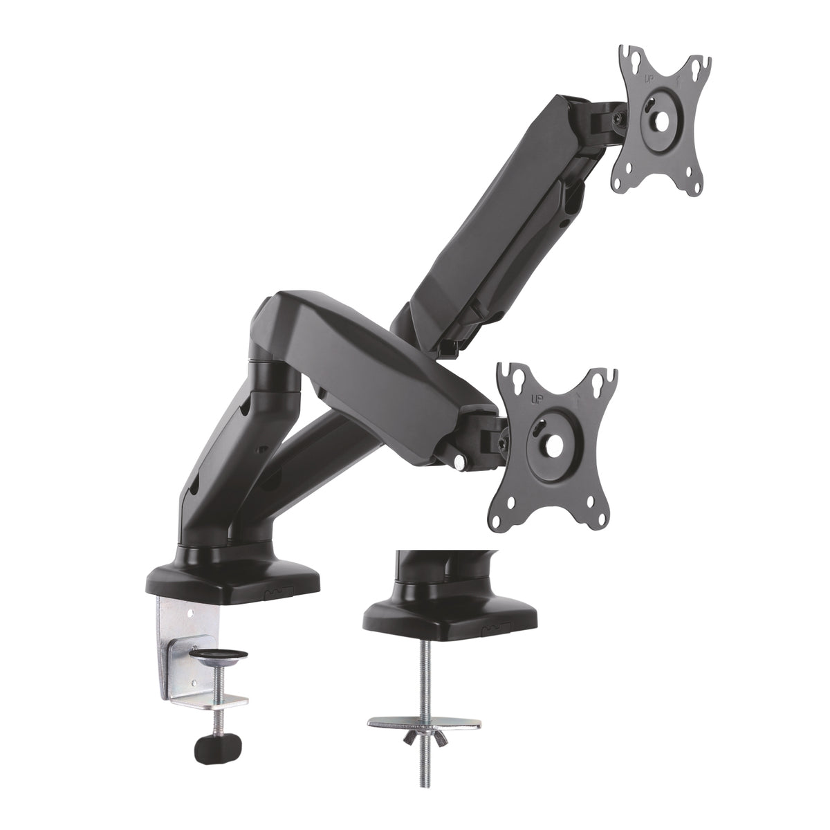 suporte de Mesa com Contrapeso para 2 Monitores Aisens DT27TSR-045/ Giratorio/ Inclinable/ Até 9kg