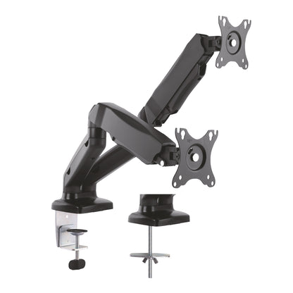 suporte de Mesa com Contrapeso para 2 Monitores Aisens DT27TSR-045/ Giratorio/ Inclinable/ Até 9kg