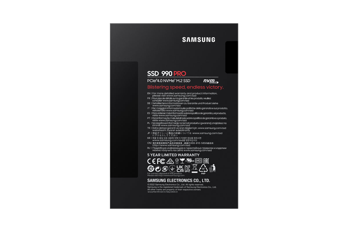 Disco SSD Samsung 990 PRO 2TB PCIe 4.0 NVMe M.2 - imagem 10