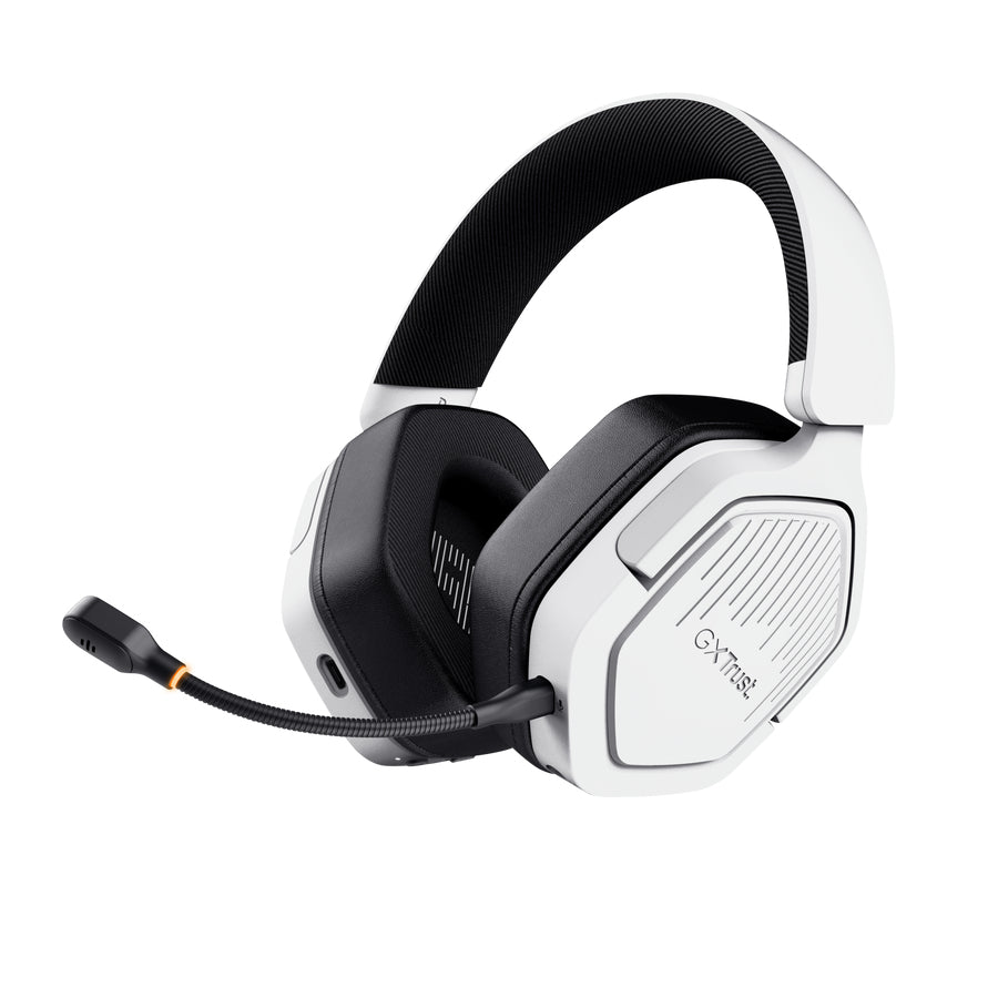 Auscultadores Gaming sem fios com microfone Trust Gaming GXT 493PS Carus PS5/ Jack 3.5/ Bluetooth/ branco