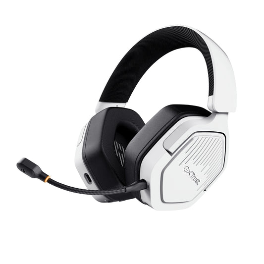 Auscultadores Gaming sem fios com microfone Trust Gaming GXT 493PS Carus PS5/ Jack 3.5/ Bluetooth/ branco
