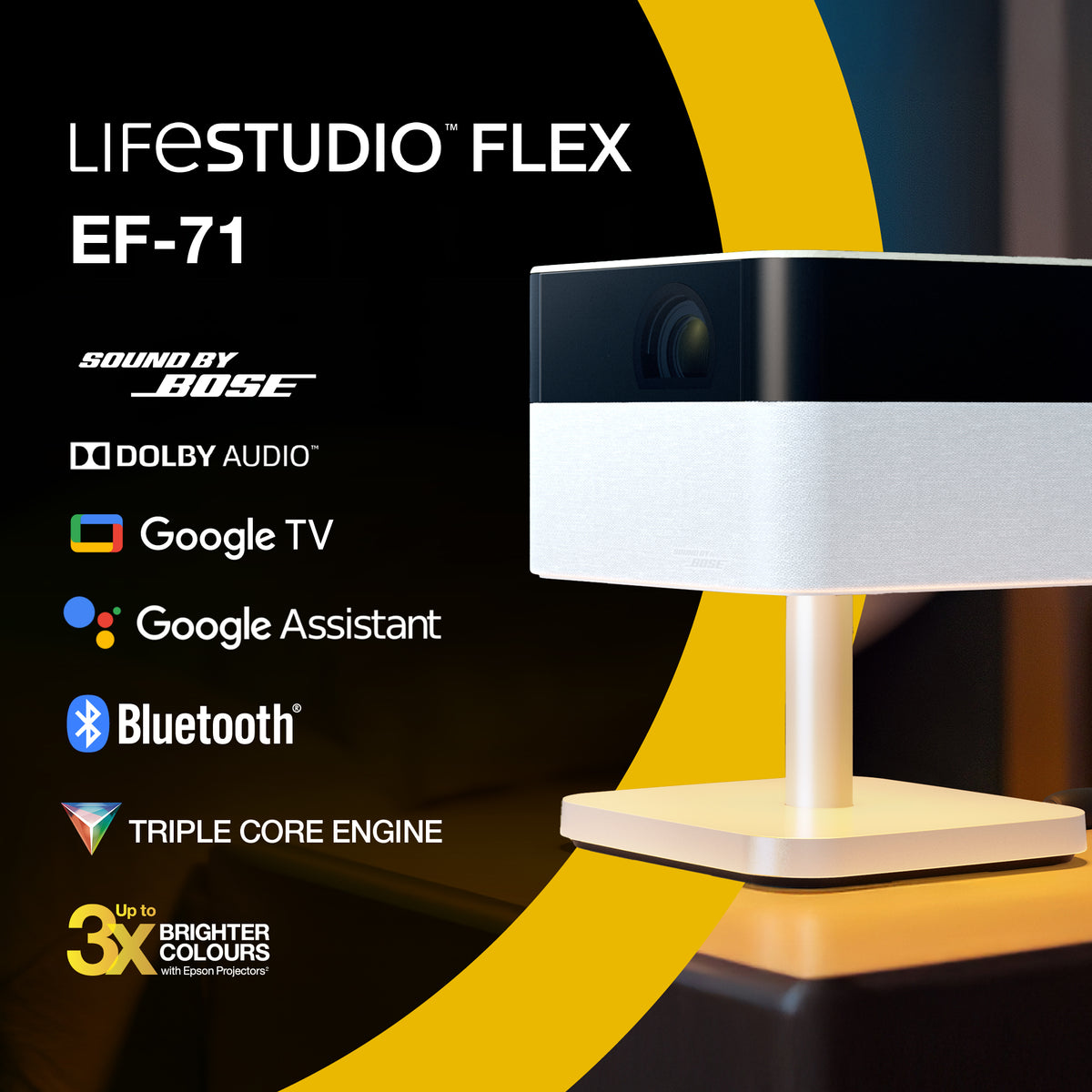 Projetor Epson Flex EF-71 / V11HB79040 branco - imagem 2