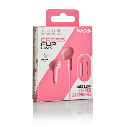 Auscultadores NGS Auricular Rosa Estéreo Cable JACK 3.5 Mm - imagem 10
