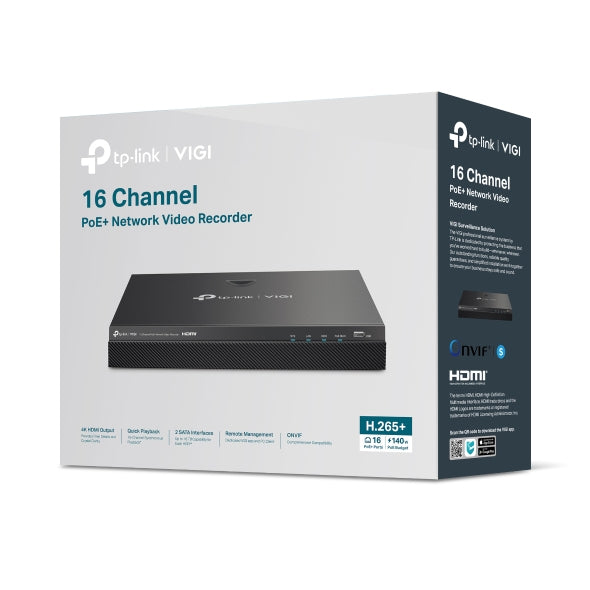 Gravador de Vídeo em Rede VIGI NVR2016H-16MP Grabador IP Rack 02 HDD 16 C Po - imagem 7