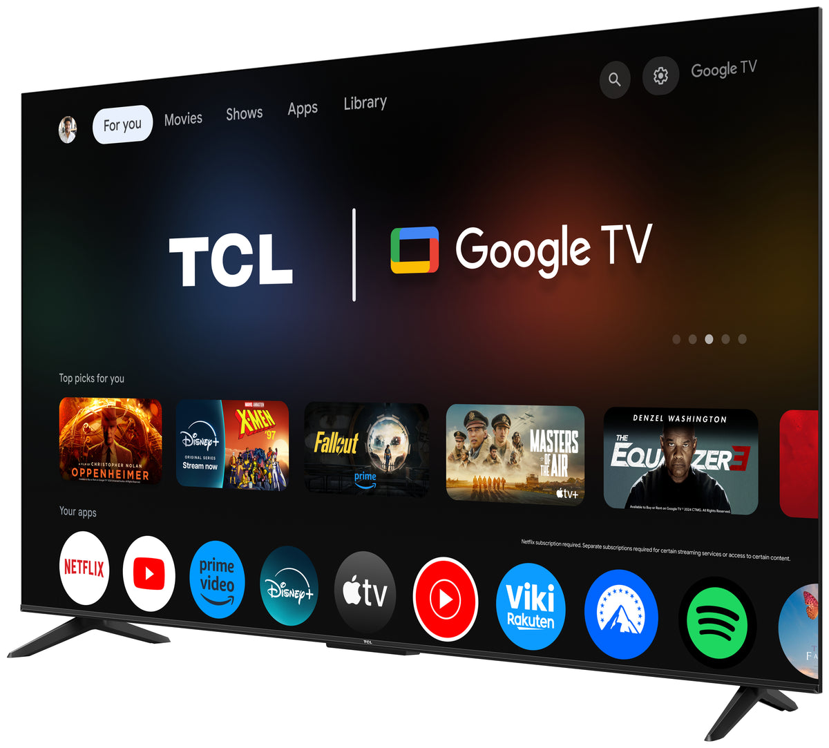 Televisão TCL 65T69C TV 65" Qled 4K Google TV Onkyo - imagem 5