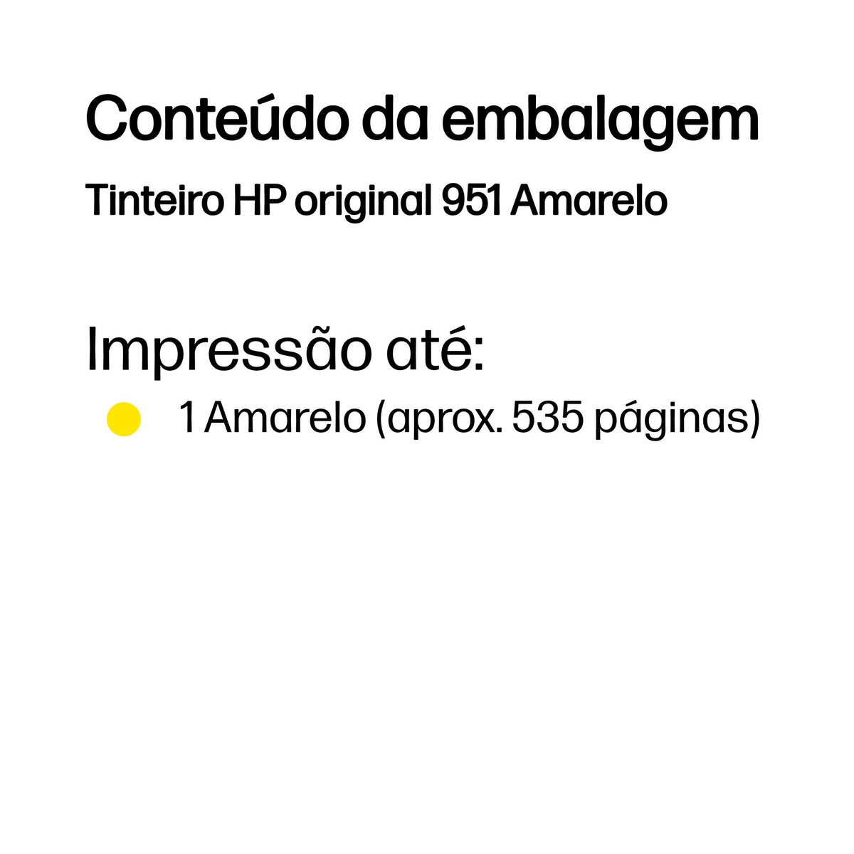 HP Ink 951 / CN052AE amarelo - imagem 4