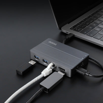 Caixa para Disco Tooq Caja Externa+HUB M.2 NGFF/NVMe USB3.2 Gen3 - imagem 8