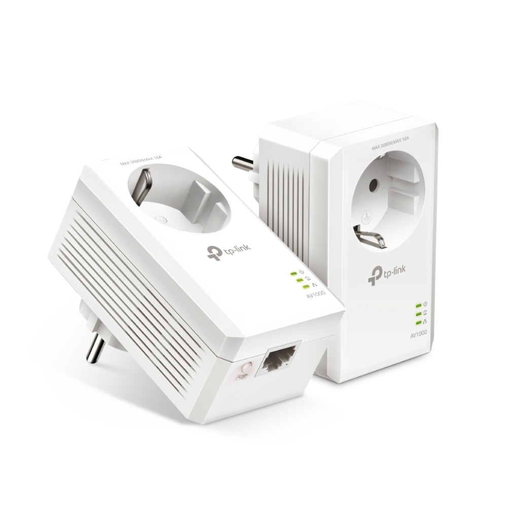 Adaptador de Rede TP-Link Powerline station TL-PA7017P Kit / TL-PA7017P KIT branco Multipack