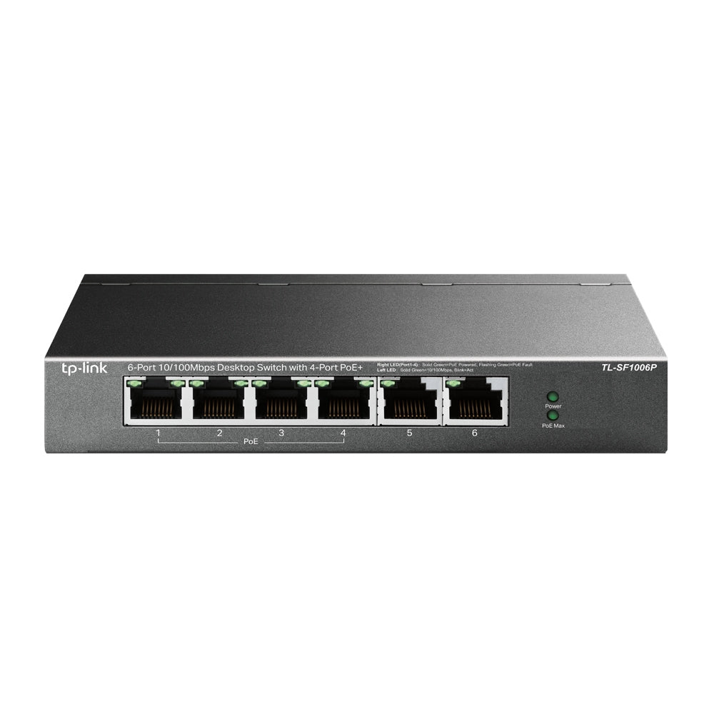 TP-Link TL-SF1006P Switch PoE de 6 portas/ RJ-45 10/100