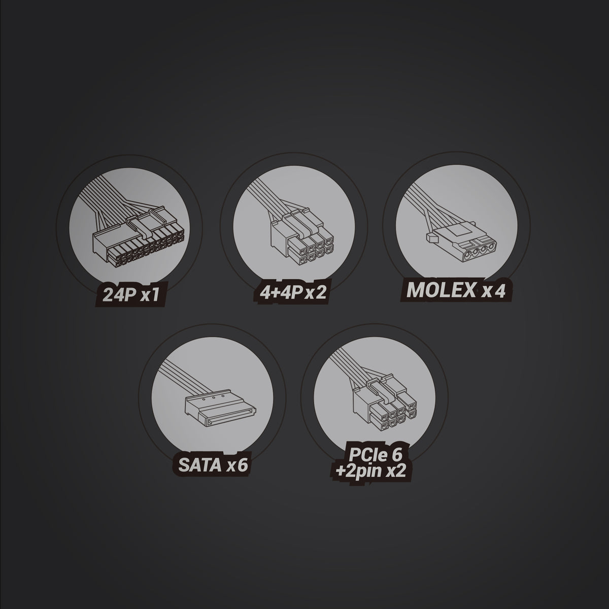 Fonte de Alimentação MARS Gaming MPIII 850W, 85% EF, SMD SILENT - imagem 10