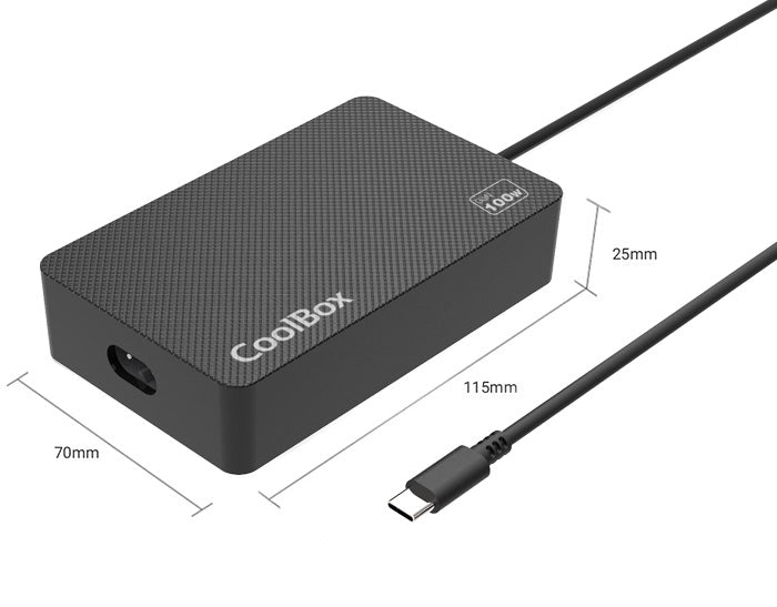 Carregador para Portátil CoolBox GAN USB-C 100W - imagem 8