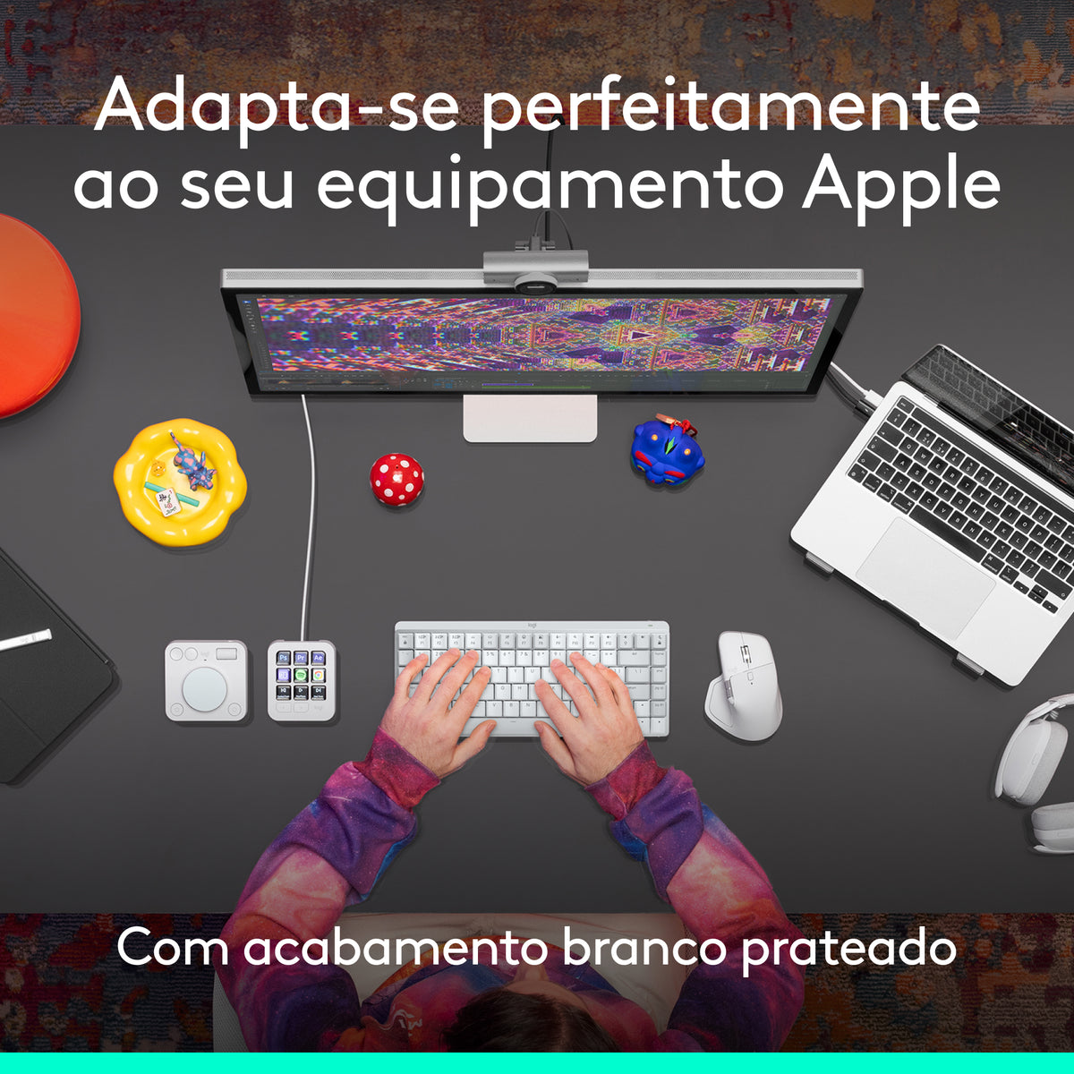 Rato Logitech MX Master 4 for Mac / 910-007576 prateado, branco - imagem 13