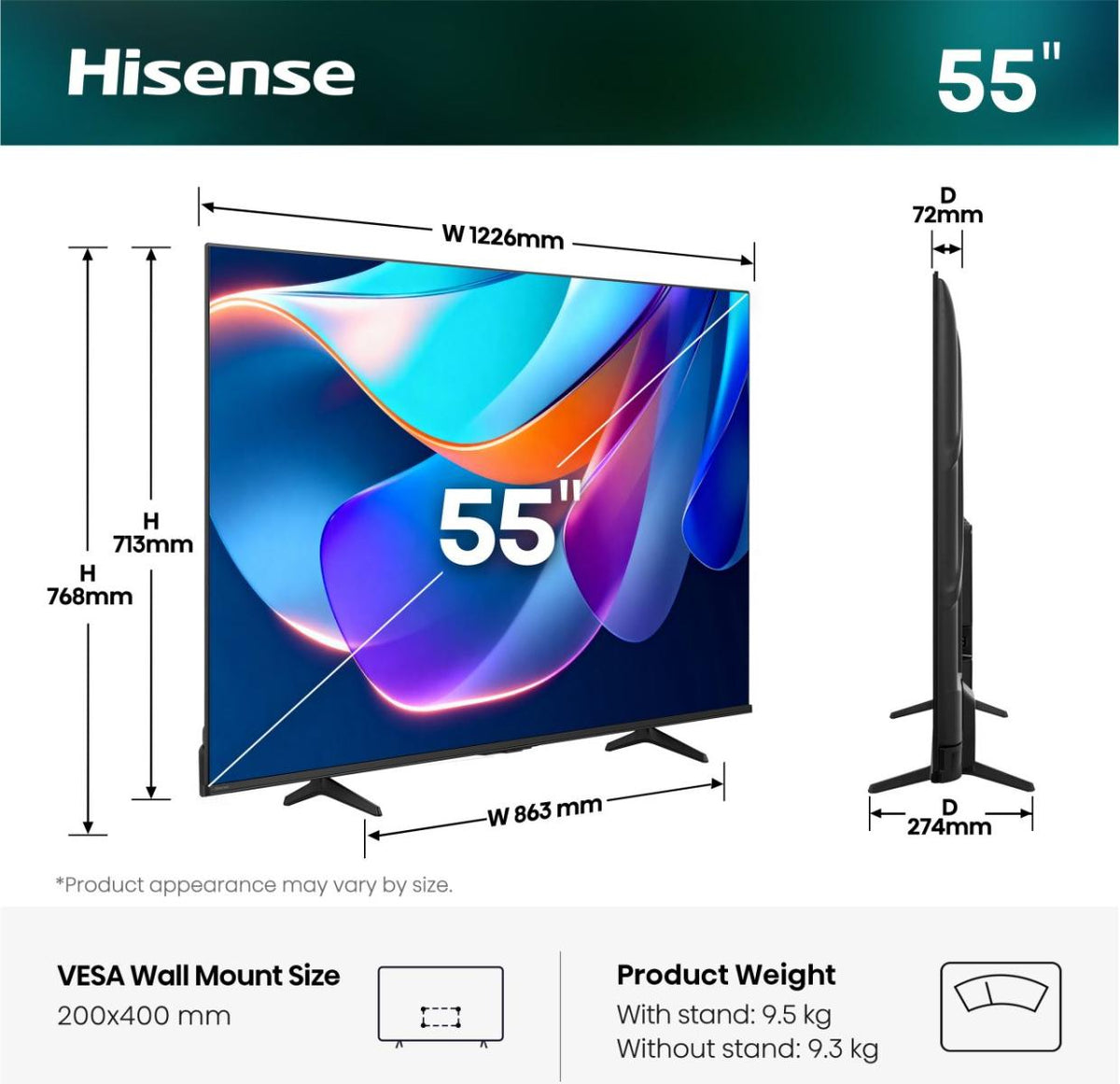 Televisão Hisense 55A6S - Hisense