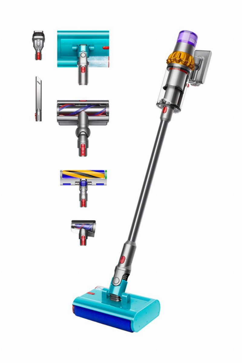 Dyson Vacuum Cleaner V15s Detect Dry and Wet Submarine - Nickel-Satin Yellow