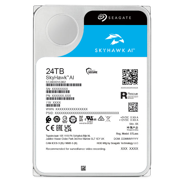 Disco rígido Seagate SkyHawk AI ST24000VE002 24TB 3.5" SATA3 - imagem 5