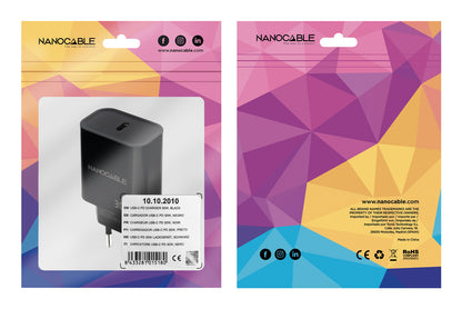 Carregador de Parede Nanocable USB-C PD 30W Preto - imagem 5