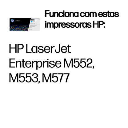 HP Toner 508A / CF361A Cyan Standard - imagem 2