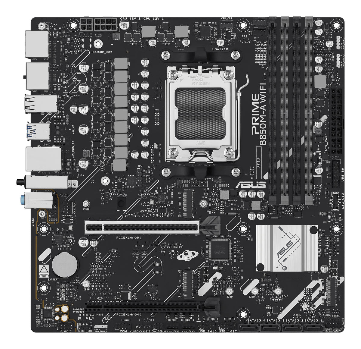 ASUS Placa Base PRIME B850M A WIFI mATX AM5 - imagem 9