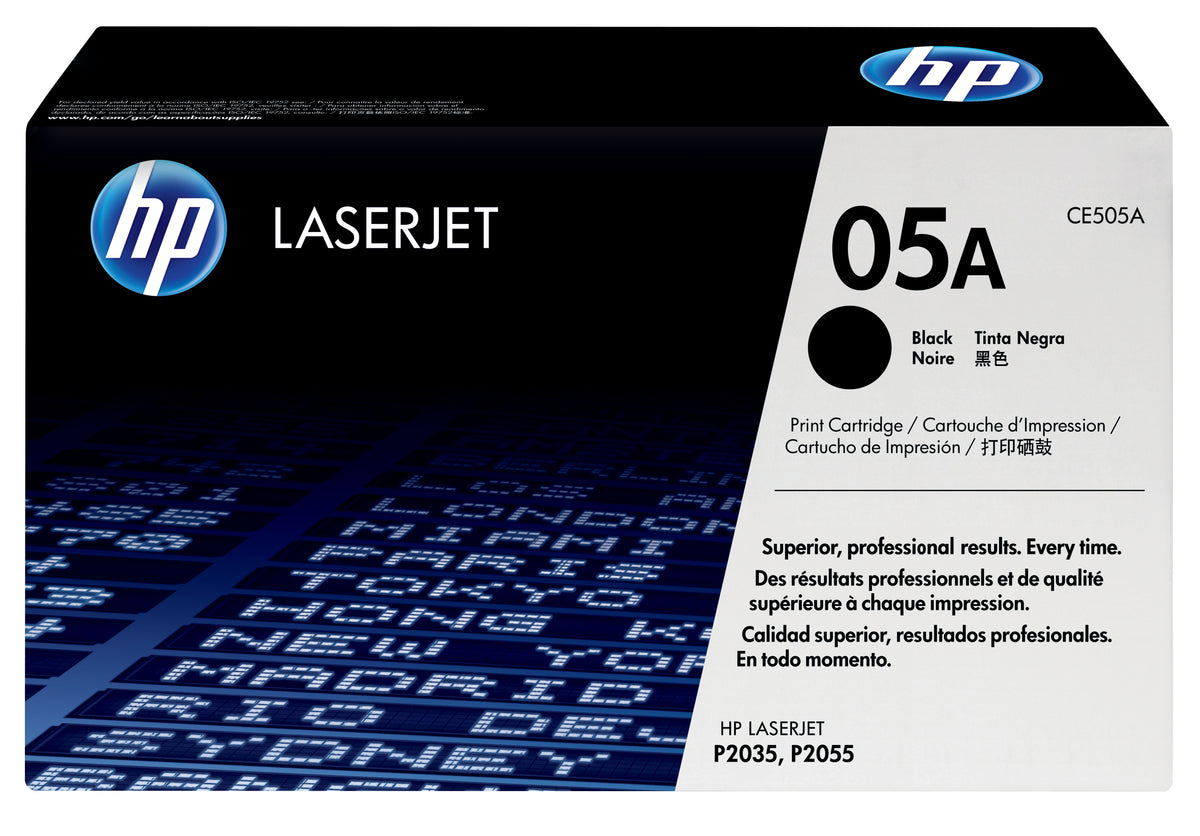 HP toner CE505A Preto