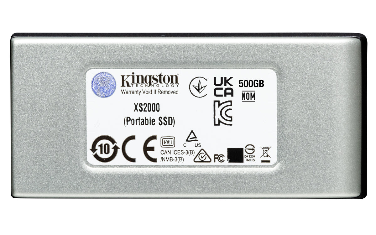 Disco SSD Kingston External XS2000 500GB / SXS2000/500G preto, prateado - imagem 2