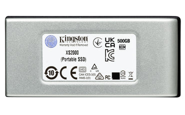Disco SSD Kingston External XS2000 500GB / SXS2000/500G preto, prateado - imagem 2