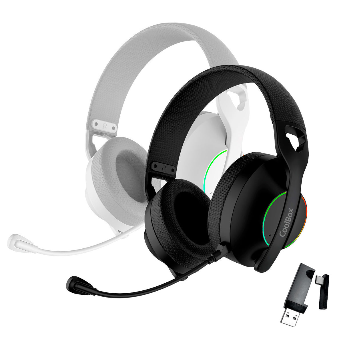Auscultadores CoolBox de jogos auscultadores Diadema Mic WB01 RF+BT - imagem 5