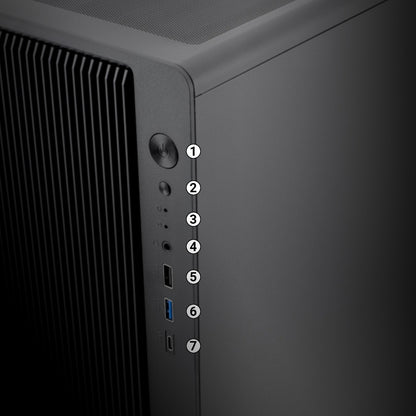Caixa de Computador Coolbox Caja Gaming MATX GM350 DARKFACE USB-C 3.2 - imagem 13