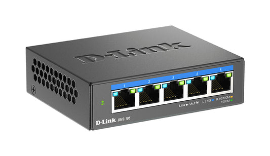 Switch de Rede D-Link DMS-105 5x2.5MGb Unmanaged