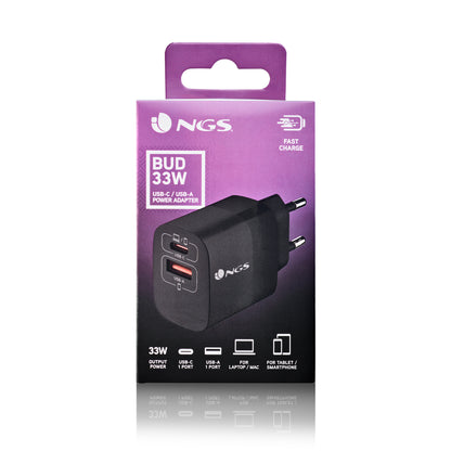 Carregador de Parede NGS Carg Parede 33W ULTRAR GAN 2USBC/2USBA - imagem 10