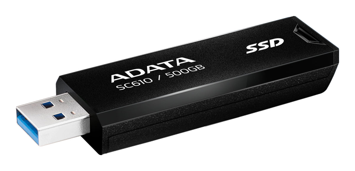 Disco SSD ADATA SC610 Externo 500GB USB 3.2 Gen2 Preto - imagem 7