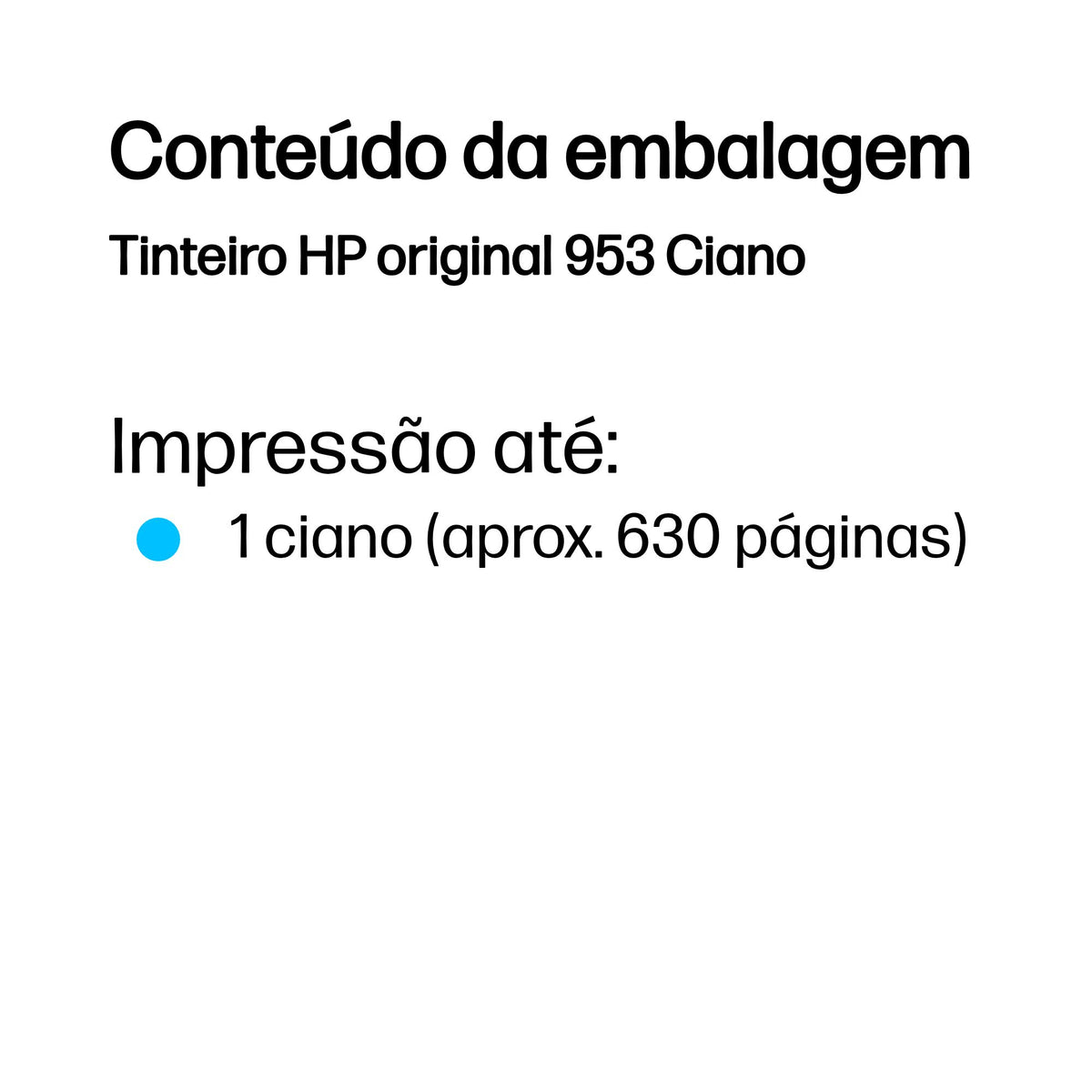 HP Ink 953 / F6U12AE Cyan - imagem 4