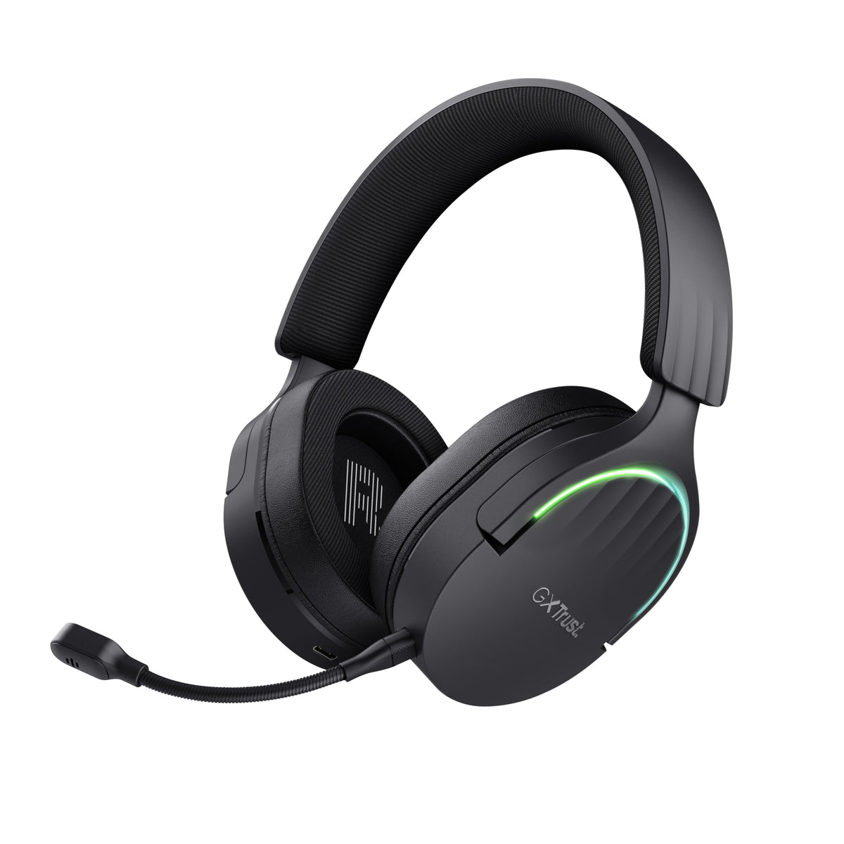 Auscultadores de jogos sem fios com microfone Trust Gaming GXT 491 Fayzo/ Bluetooth/ Jack 3.5/ Preto