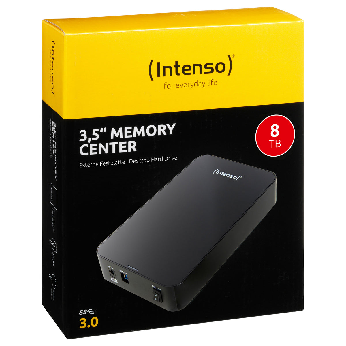 3,5 8TB Intenso Memory Center USB 3.0 black - Intenso