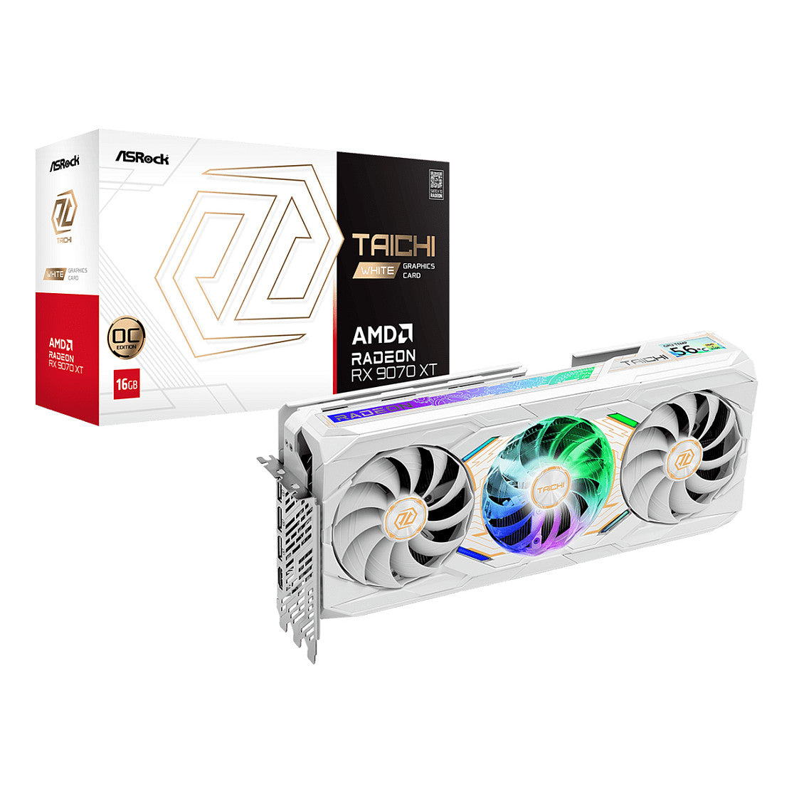 RX 9070 XT 16GB AsRock TCW 16GO DDR6 3 Fan - ASRock