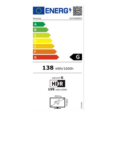 Samsung GU75U8099FUXZG 75" LED 4K Smart TV Preto