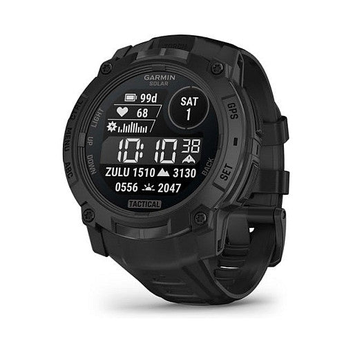 Garmin Instinct® 3 Solar Tactical Edition 50mm black mit Silikon-Wechselarmband 26 mm black - Garmin