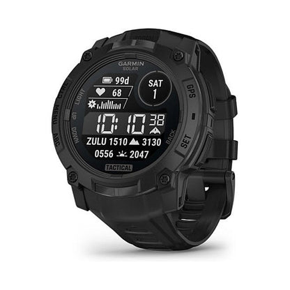 Garmin Instinct® 3 Solar Tactical Edition 50mm black mit Silikon-Wechselarmband 26 mm black - Garmin