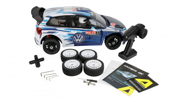 Hyper Go VW Polo WRC Rallye sem escova 4WD 1/7 ARTR