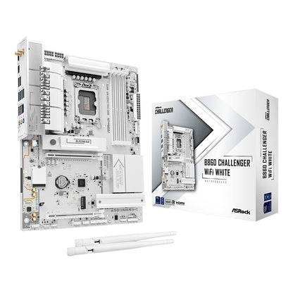 Motherboard ASRock B860 Challenger WiFi DDR5 Intel S1851 Branco retail - ASRock