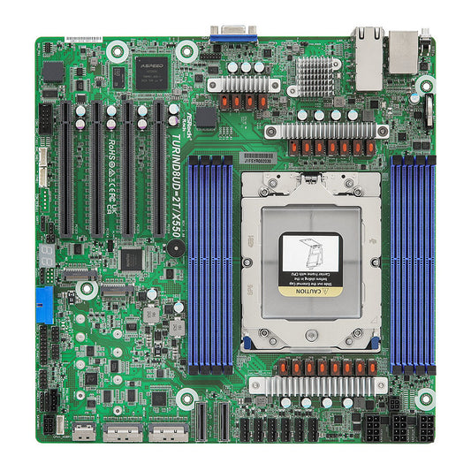 Motherboard ASRock Motherboard TURIND8UD-2T / X550 Deep Micro-ATX Sockel SP5 Single - ASRock