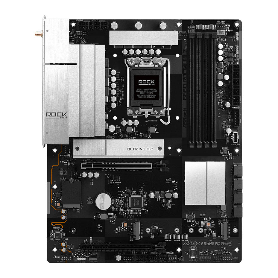Motherboard ASRock B860 Rock WiFi 7 DDR5 Intel S1851 retail - ASRock