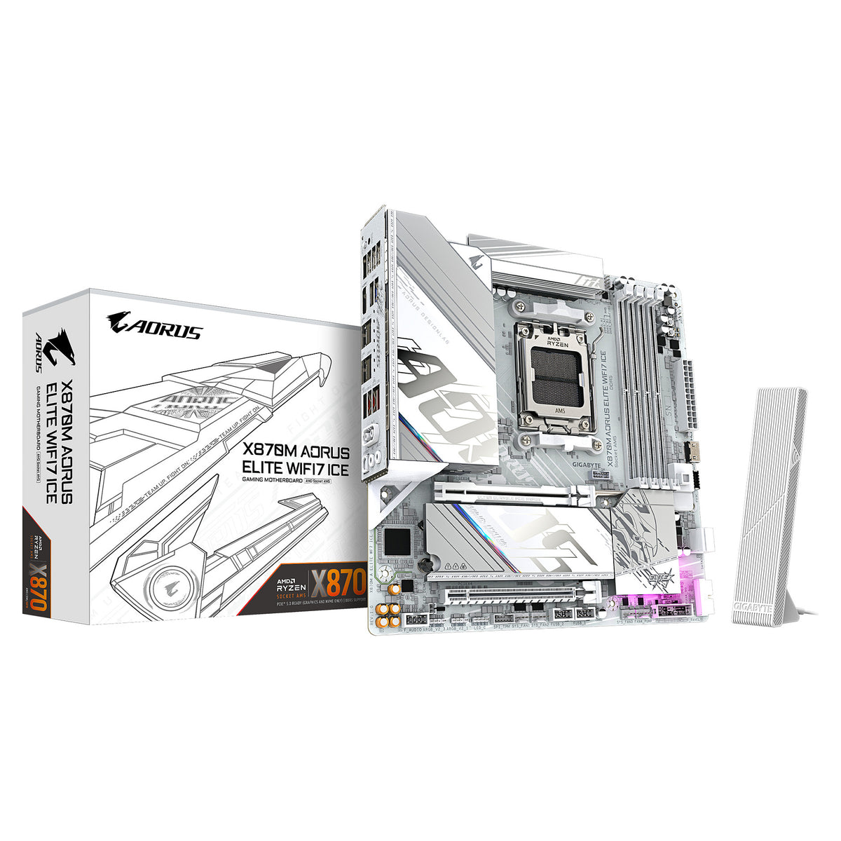 Motherboard Gigabyte X870M AORUS ELITE WIFI7 ICE - Gigabyte