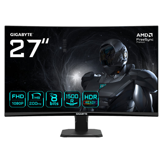 Monitor Gaming Gigabyte GS27FCA 27'' Curvo