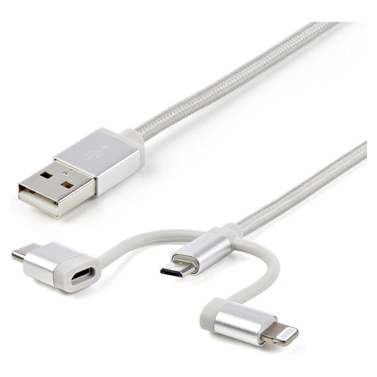 Cabo Lightning para USB-C/Lightning/USB-C StarTech 1 m — prateado - StarTech