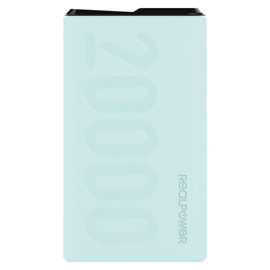 Powerbank Realpower PB-20000 PD azul-claro - Realpower