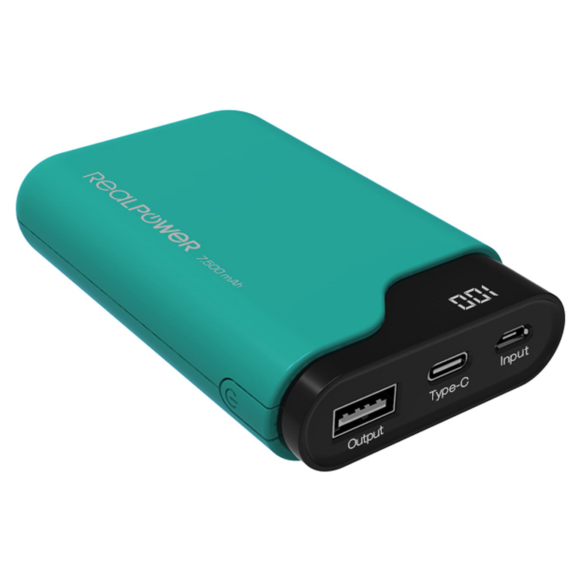 Powerbank Realpower PB-7500C Verde 7.500mAh - Realpower