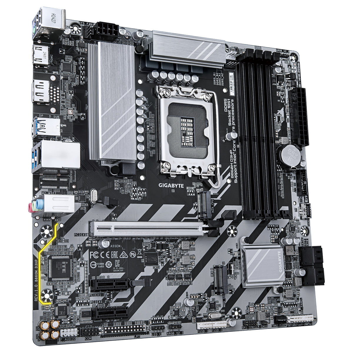 Motherboard Gigabyte GIGA B860M D3HP S1851 / DDR5 / µATX - Gigabyte